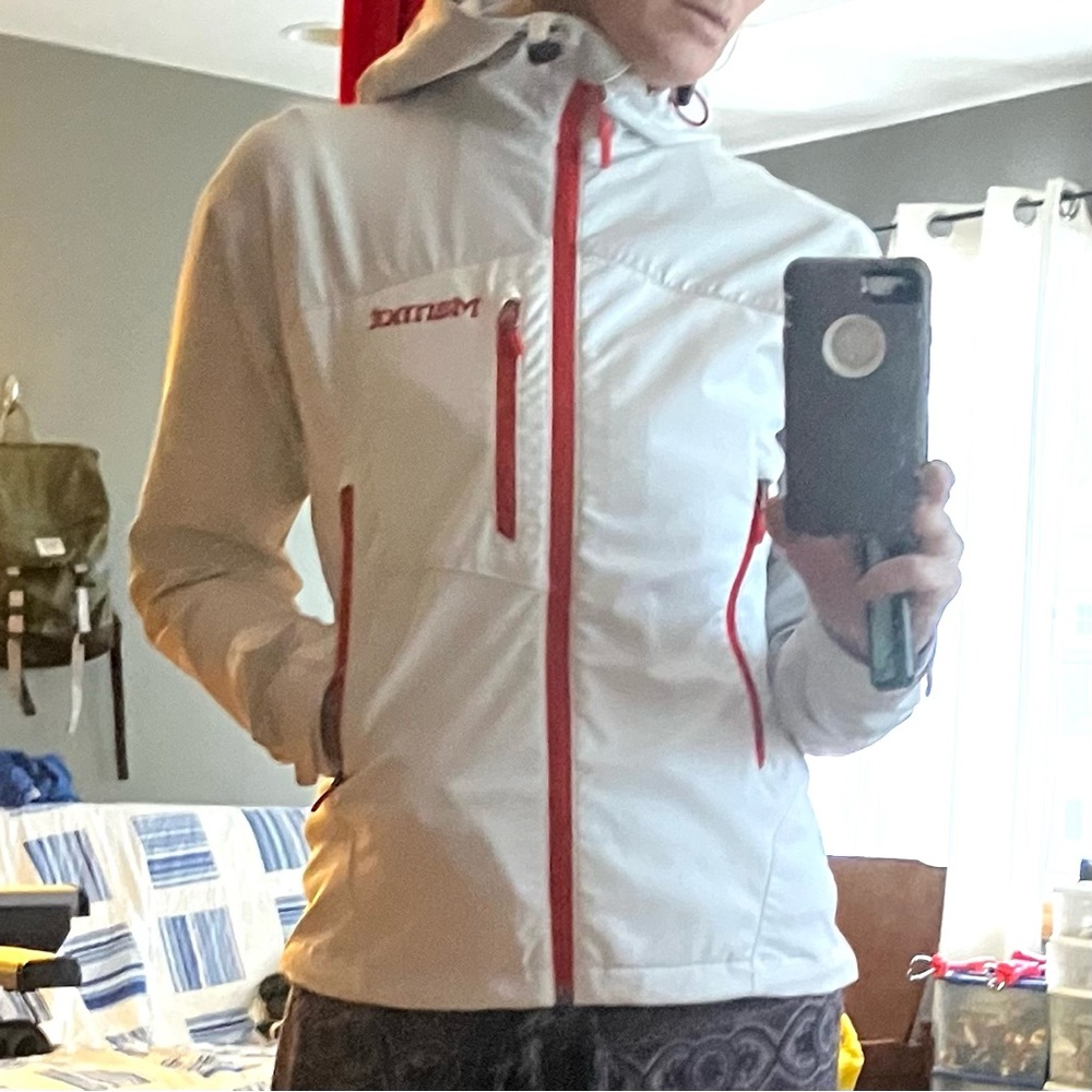 Marmot M3 Softshell jacket women's small white glacial gray water repellent